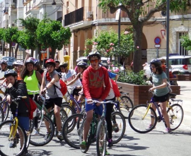 Punto de encuentro de los ciclistas